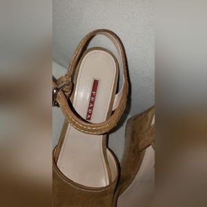 Prada suede wedges